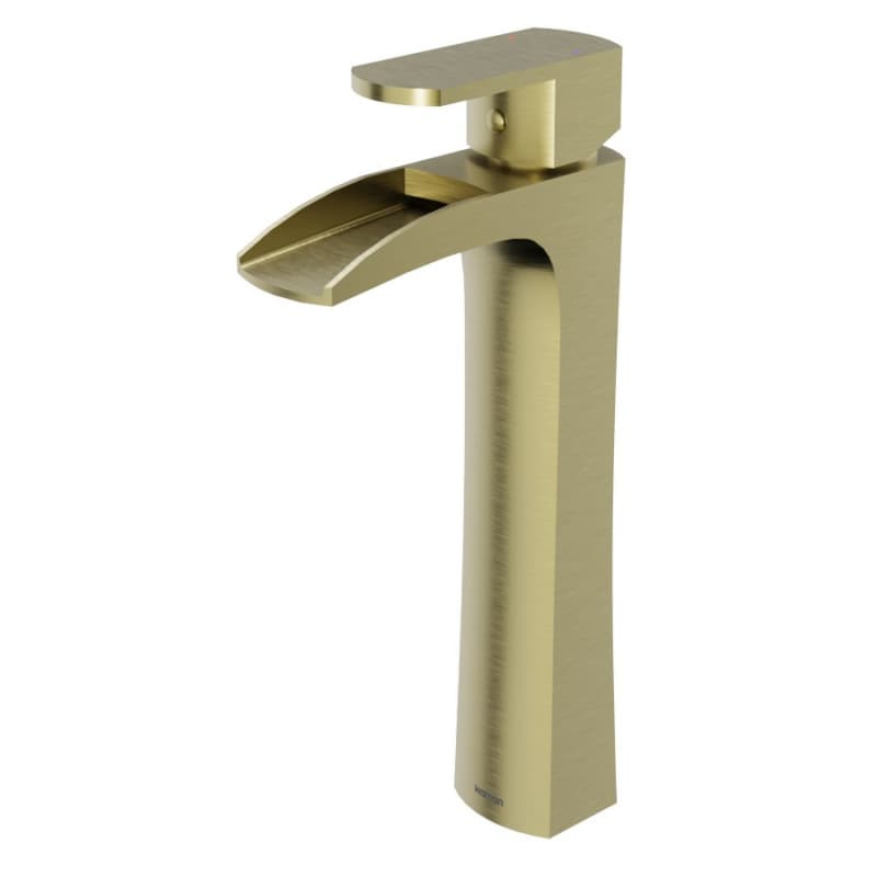 Kassel Single-Handle Single Hole Vessel Bathroom Faucet with Matching Pop-up Drain, Brushed Gold