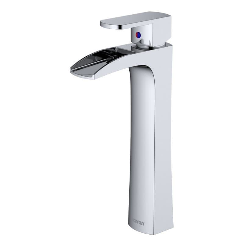 Kassel Single-Handle Vessel Bathroom Faucet with Pop-up Drain, Chrome