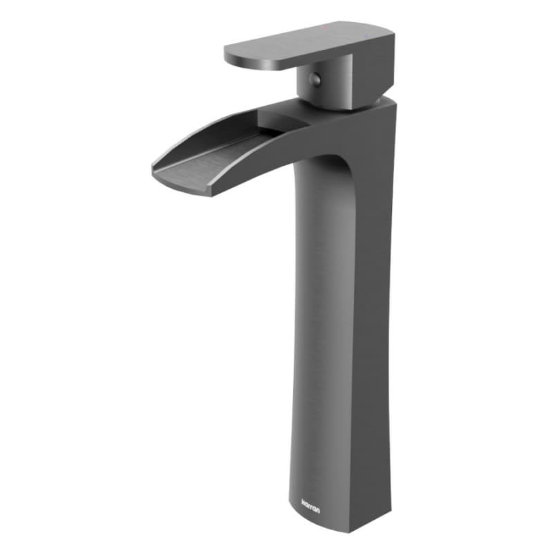Kassel Single-Handle Single Hole Vessel Bathroom Faucet with Matching Pop-up Drain, Gunmetal Gray