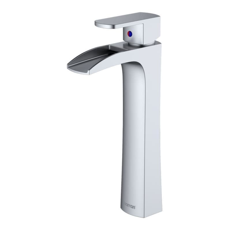 Kassel Single-Handle Vessel Bathroom Faucet with Pop-up Drain, Stainless Steel