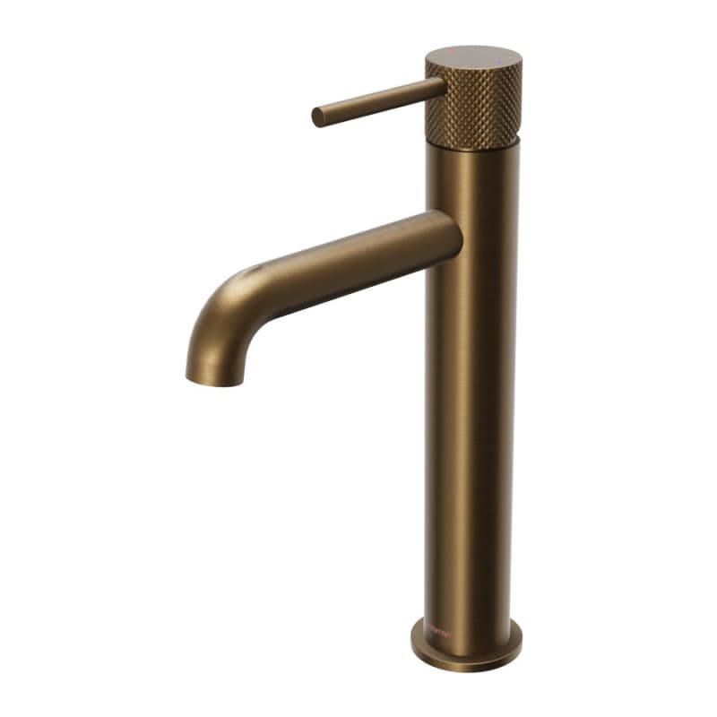 Tryst Single-Handle Single Hole Vessel Bathroom Faucet with Matching Pop-up Drain, Brushed Copper