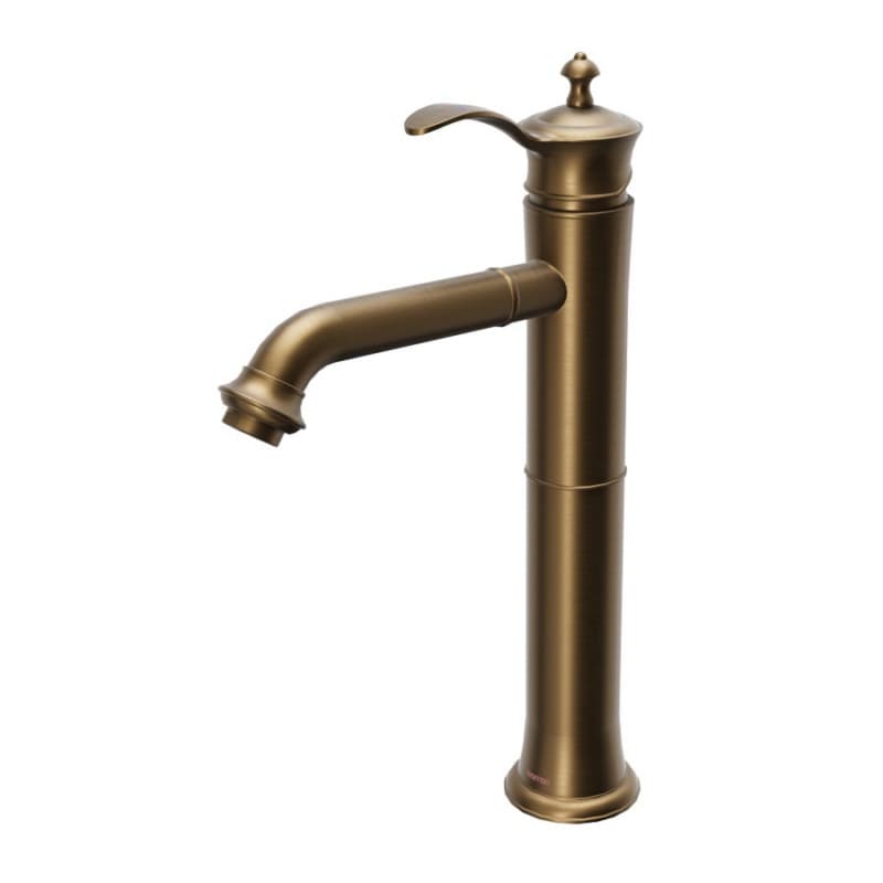 Vineyard Single-Handle Single Hole Vessel Bathroom Faucet with Matching Pop-up Drain, Brushed Copper