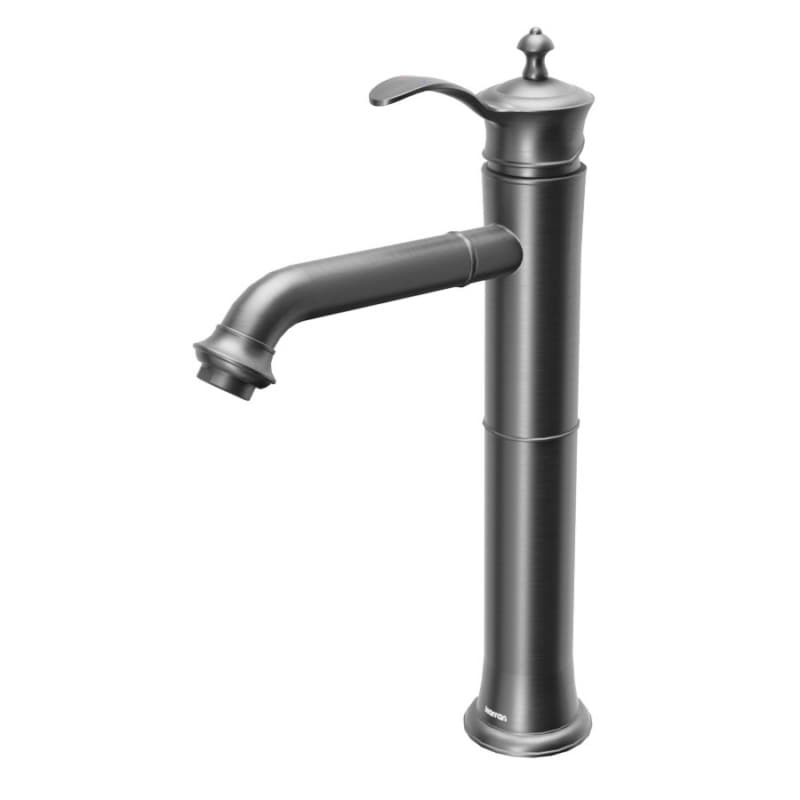 Vineyard Single-Handle Single Hole Vessel Bathroom Faucet with Matching Pop-up Drain, Gunmetal Gray