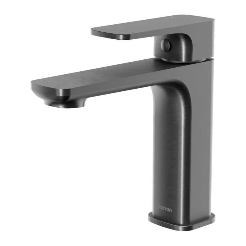 Venda Single-Handle Single Hole Basin Bathroom Faucet with Matching Pop-up Drain, Gunmetal Gray