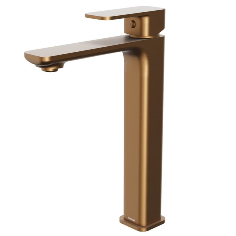 Venda Single-Handle Single Hole Vessel Bathroom Faucet with Matching Pop-up Drain, Brushed Copper