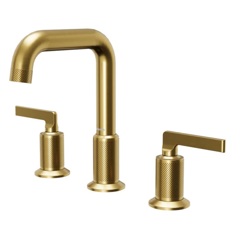 Gillingham Double-Handle Three Hole Widespread Basin Bathroom Faucet, Gold