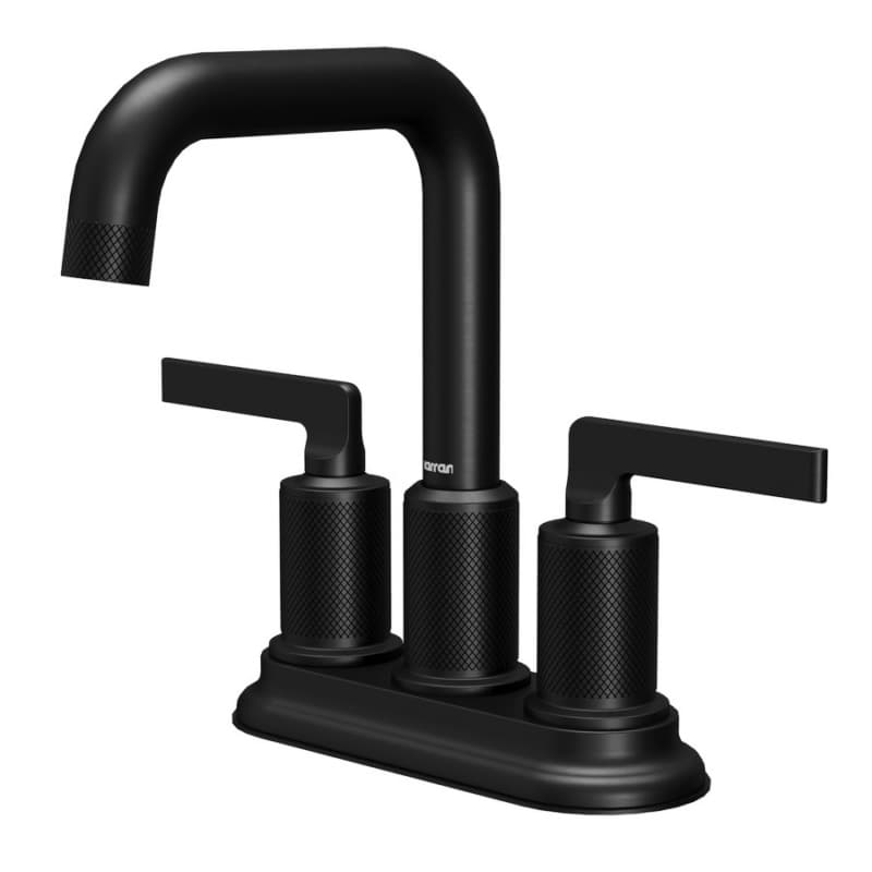 Gillingham Double-Handle Two Hole Centerset Basin Bathroom Faucet, Matte Black