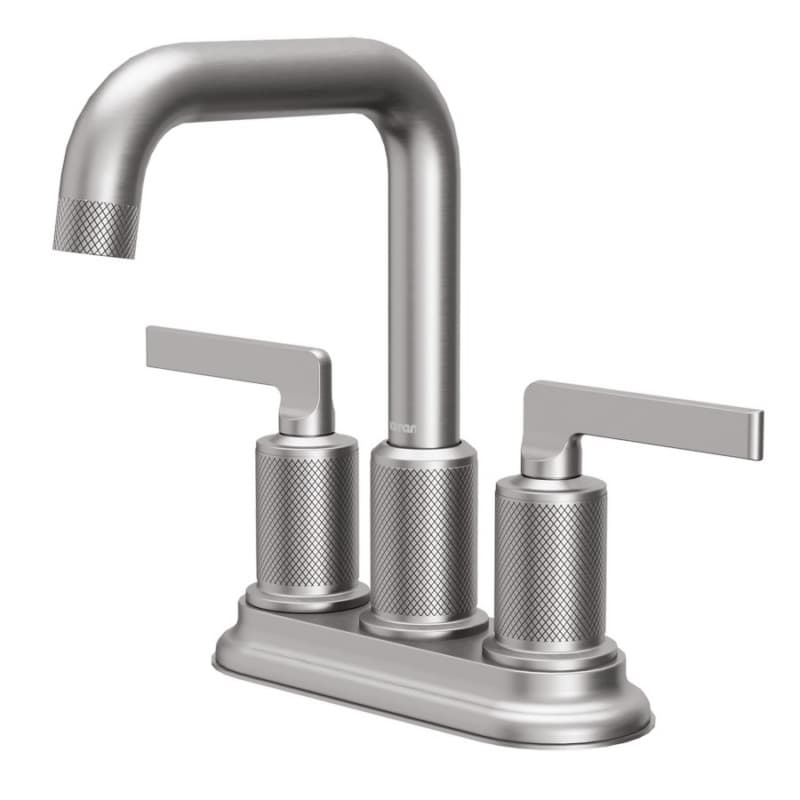 Gillingham Double-Handle Two Hole Centerset Basin Bathroom Faucet, Stainless Steel