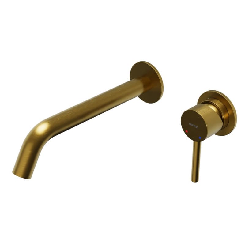 Grantham Single-Handle Wall-Mount Bathroom Faucet, Gold