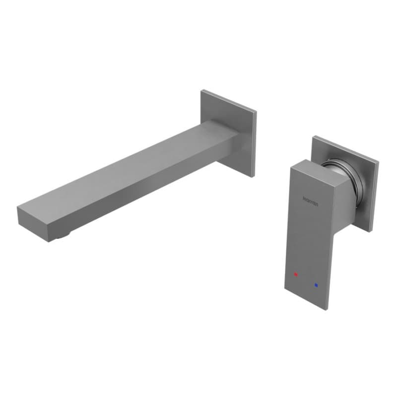 Alberton Single-Handle Wall-Mount Bathroom Faucet, Stainless Steel