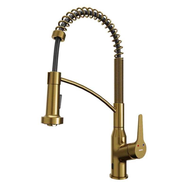 Alston Touchless Single-Handle Pull-Down Sprayer Kitchen Faucet, Gold