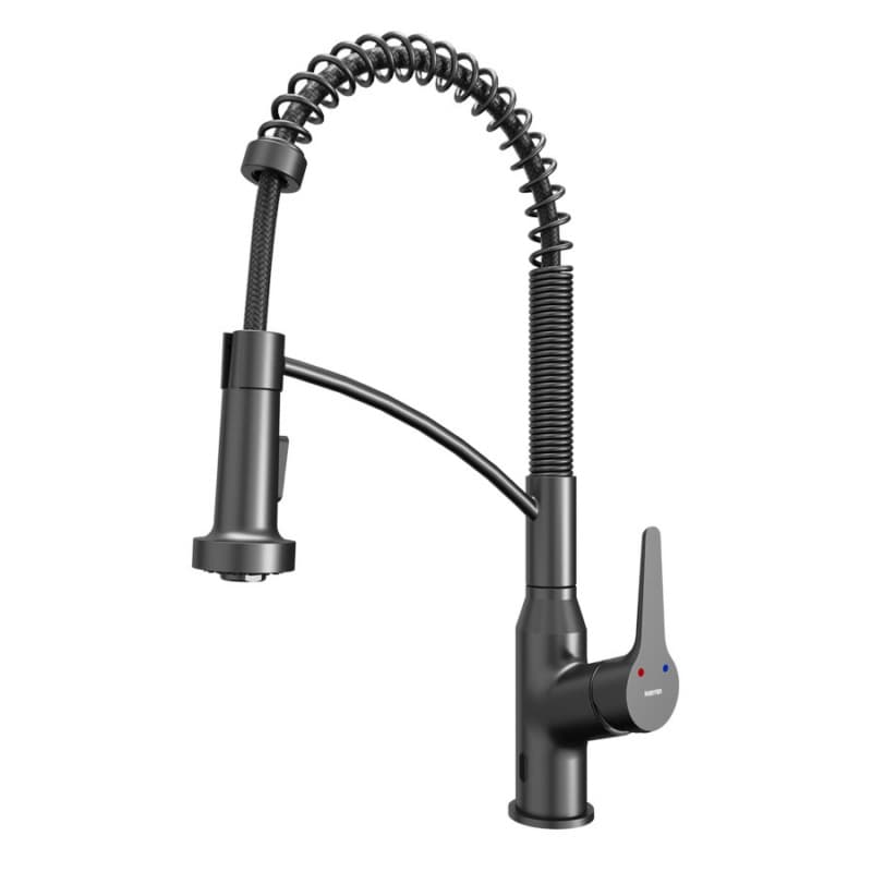 Alston Touchless Single-Handle Pull-Down Sprayer Kitchen Faucet, Gunmetal Gray