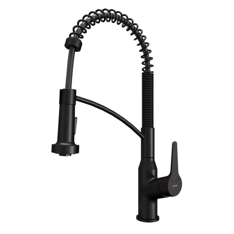 Alston Touchless Single-Handle Pull-Down Sprayer Kitchen Faucet, Matte Black