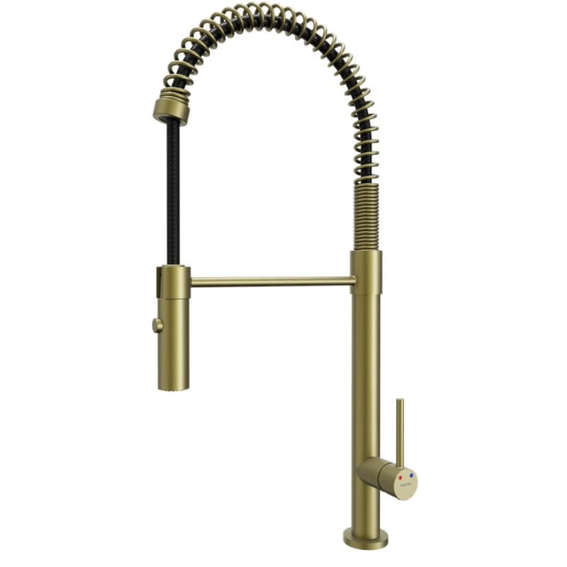 Bluffton Single-Handle Pull-Down Sprayer Kitchen Faucet, Brushed Gold