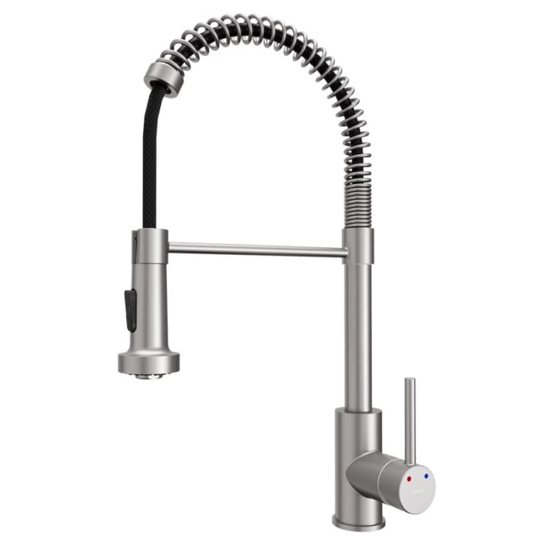 Kadira Single-Handle Pull-Down Sprayer Kitchen Faucet, Stainless Steel