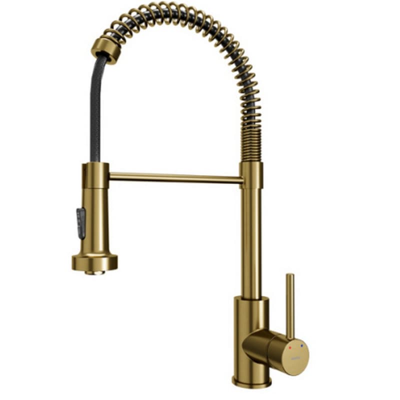 Loxton Touchless Single-Handle Pull-Down Sprayer Kitchen Faucet, Brushed Gold