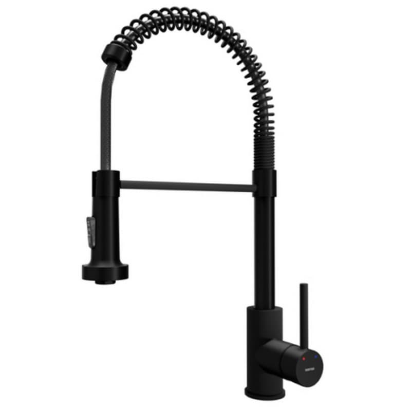 Loxton Touchless Single-Handle Pull-Down Sprayer Kitchen Faucet, Matte Black