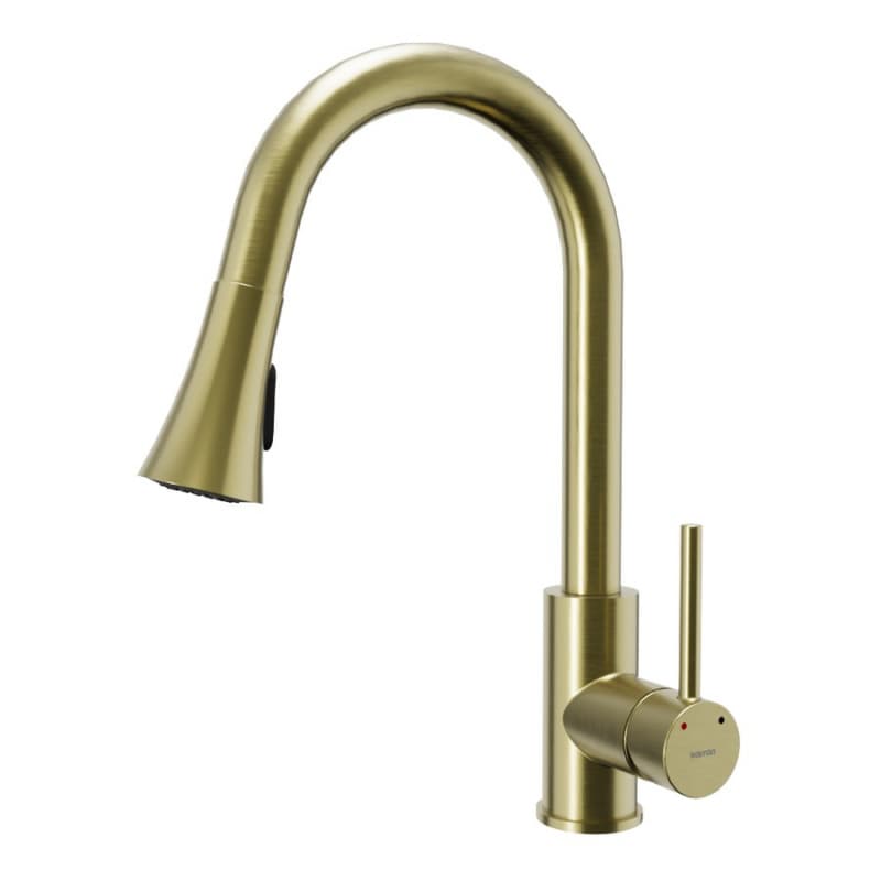 Weybridge Single-Handle Pull-Down Sprayer Kitchen Faucet, Brushed Gold