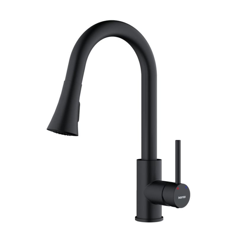Weybridge Single-Handle Pull-Down Kitchen Faucet with Dual-Function Sprayer, Matte Black