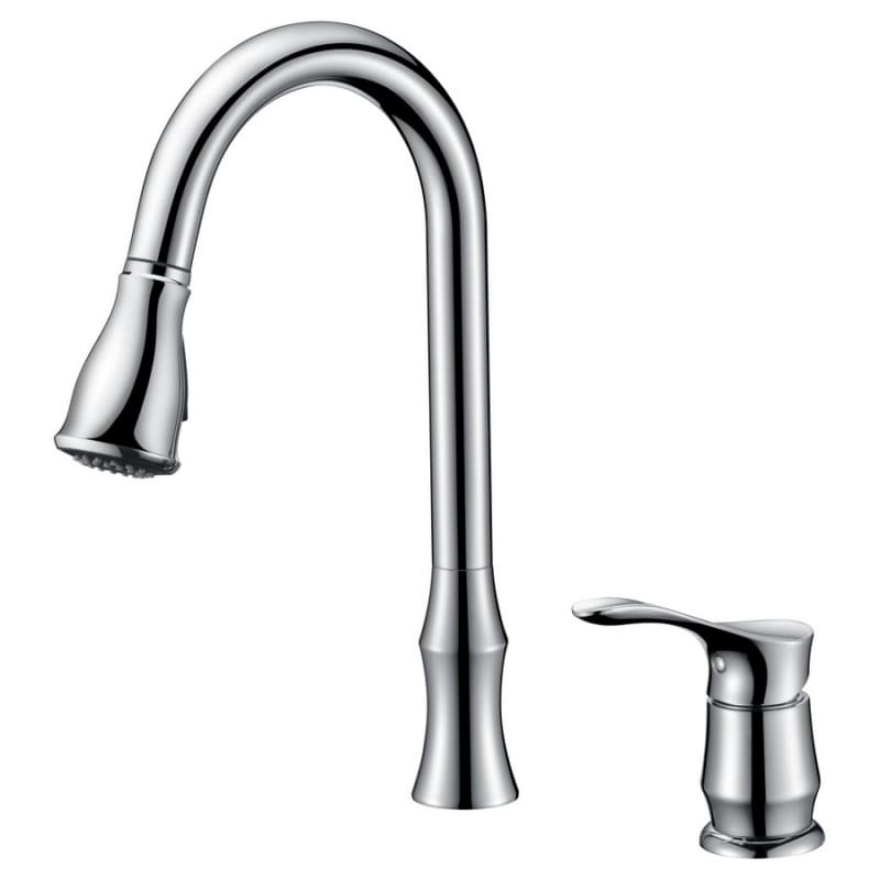 Hillwood Single-Handle Pull-Down Kitchen Faucet with Dual-Function Sprayer, Chrome