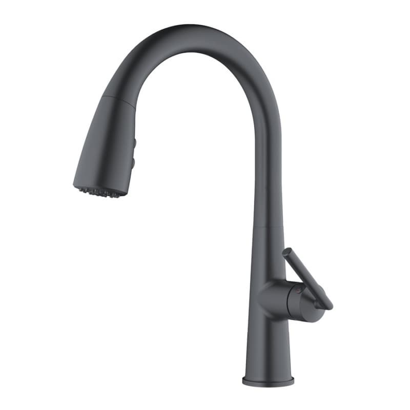 Kentland Single-Handle Pull-Down Kitchen Faucet with Dual-Function Sprayer, Gunmetal Gray