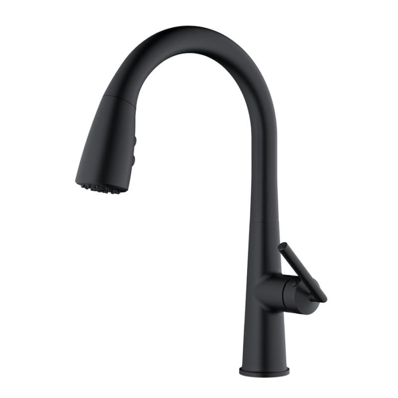 Kentland Single-Handle Pull-Down Kitchen Faucet with Dual-Function Sprayer, Matte Black