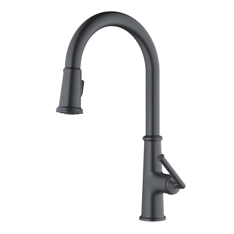Elwood Single-Handle Pull-Down Kitchen Faucet with Dual-Function Sprayer, Gunmetal Gray