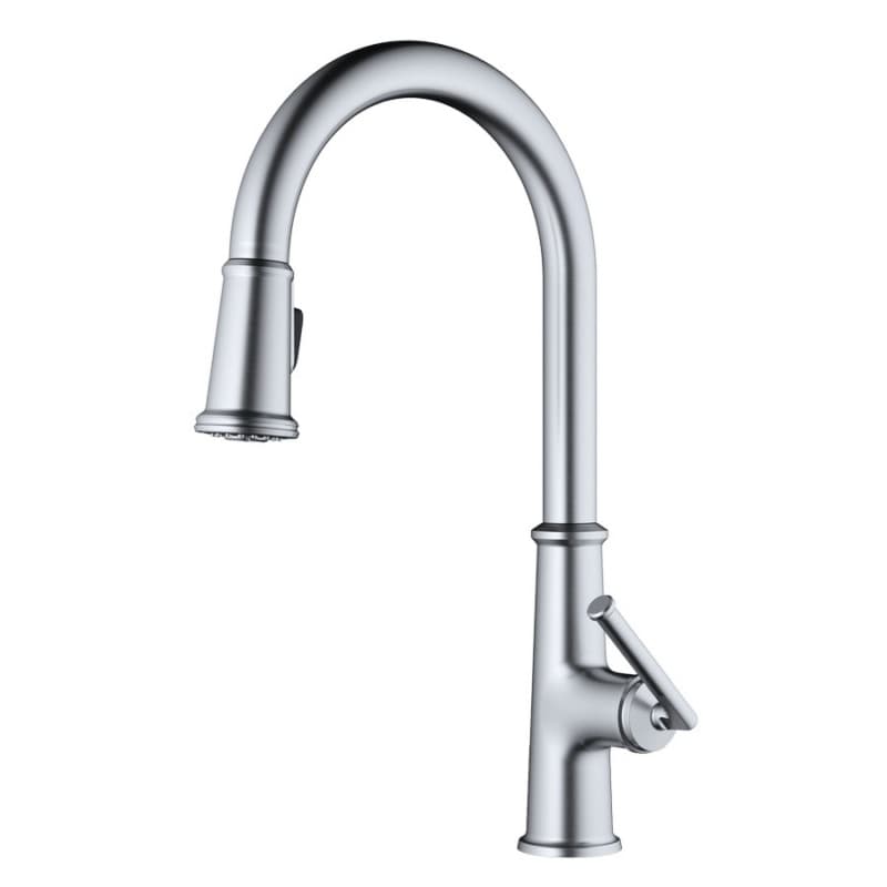 Elwood Single-Handle Pull-Down Kitchen Faucet with Dual-Function Sprayer, Stainless Steel