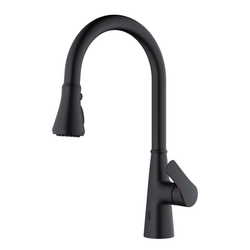 Kadoma Touchless Single-Handle Kitchen Faucet with Dual-Function Sprayer, Matte Black