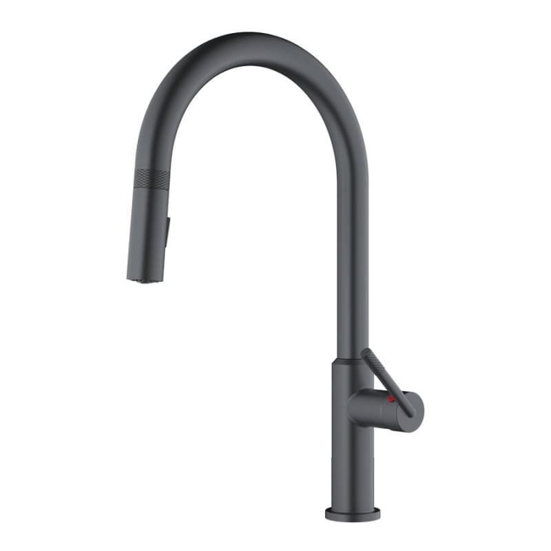 Lagrange Single-Handle Pull-Down Kitchen Faucet with Dual-Function Sprayer, Gunmetal Gray