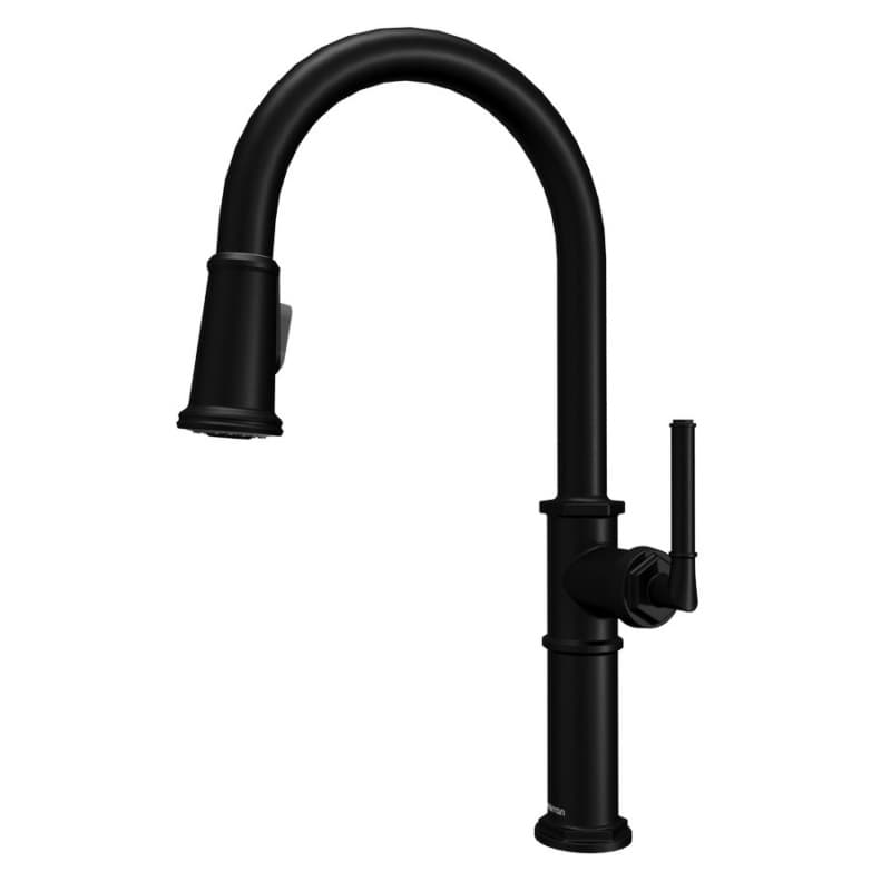 Brampton Single-Handle Pull Down Sprayer Kitchen Faucet, Matte Black