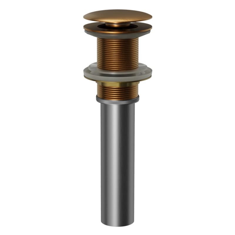 Pop-Up Vanity Bowl Drain without Overflow, Brushed Copper