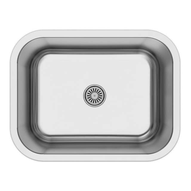 Profile Stainless Steel Undermount 18G Single Bowl Kitchen Sink, 23" x 17-3/4" x 8-3/4" (40/Box)