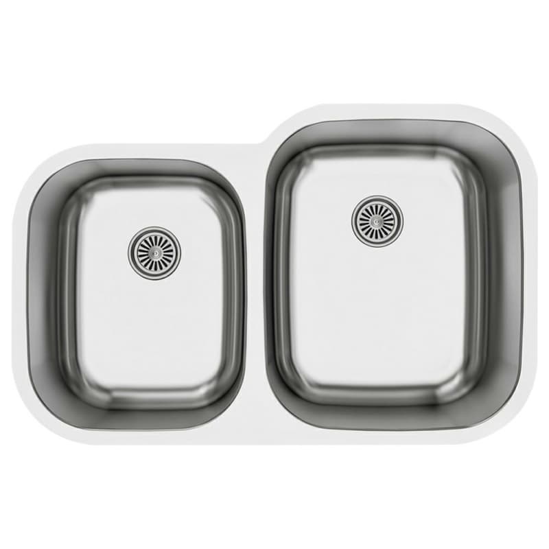 Profile Stainless Steel Undermount 16G Small/Large Bowl Kitchen Sink, 31-1/2" x 20-1/2" x 8-1/2" (40/Box)
