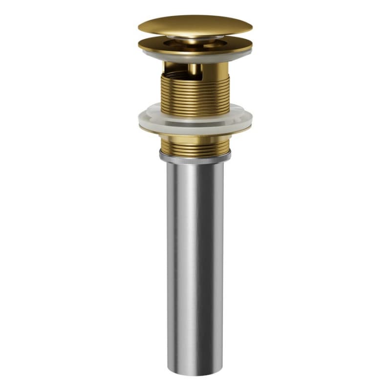 Pop-Up Vanity Bowl Drain with Overflow, Gold