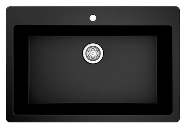 Karran QT-812 Quartz Series Top Mount Large Single Bowl Kitchen Sink