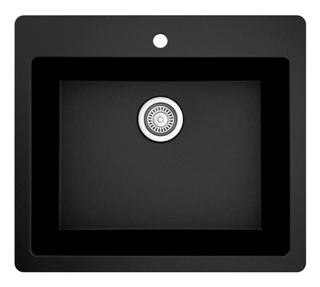 Karran QT-820 Quartz Series Single Top Mount Small Bowl Sink