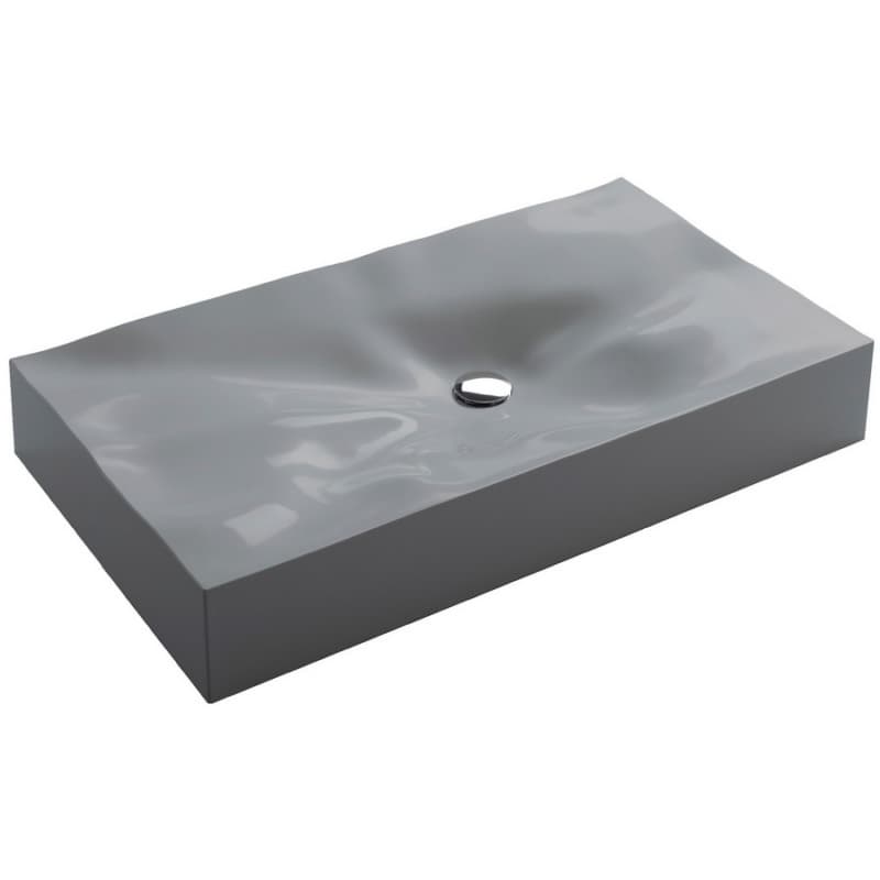Sternhagen Vessel Mount Single bowl Bathroom Sink, 32-1/8" x 18-1/4" x 5-1/8", Gray