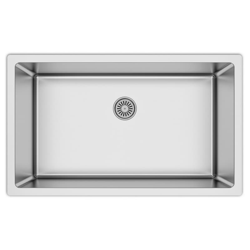 Select Stainless Steel Undermount 16G Extra Large Single Bowl Kitchen Sink, 30" x 18" x 9-1/2" (40/Box)