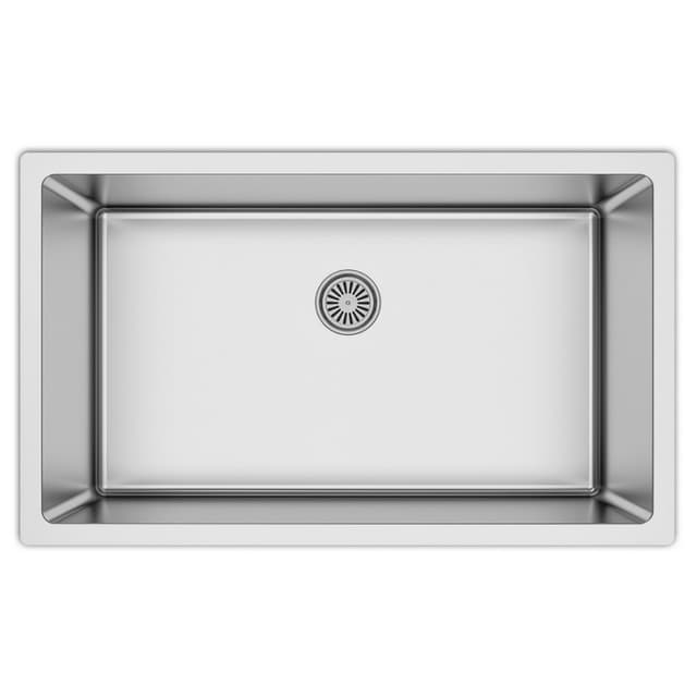 Select Stainless Steel Undermount 16G Extra Large Single Bowl Kitchen Sink, 30" x 18" x 9-1/2" (40/Box)