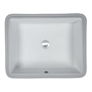 Vitreous China Undermount Single Bowl Vanity Sink, 19-1/2" x 15-1/2" x 4-1/2", White