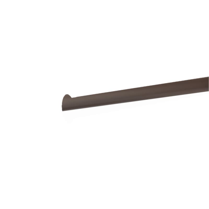 1" Diameter 23" Long Closet Pole with End Cap, Champagne Nickel Finish
