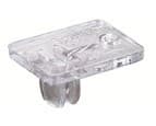 Plastic Back Rest, Clear Finish