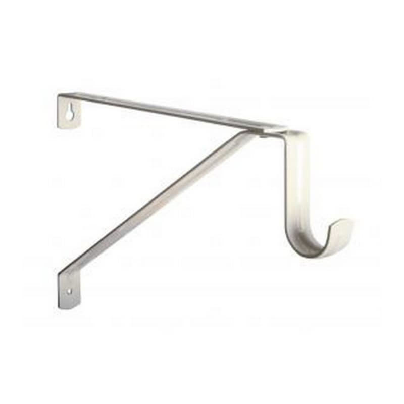 12" Long Adjustable Shelf Support for 1-1/16" Closet Rods, Cream White Finish