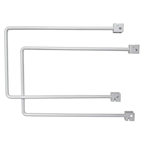 10-1/2" KV182 Bookend Bracket, White Finish