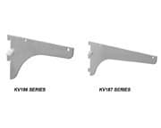 24" KV187LL Extra Heavy-Duty Single Slot Shelf Bracket with Lock Lever, Stainless Steel Finish