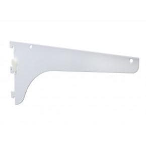 16" KV187 Super Heavy-Duty Lock Lever Shelf Bracket, White Finish