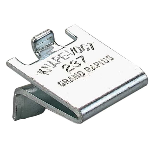 13/16" KV237 Steel Shelf Support Clip, Zinc
