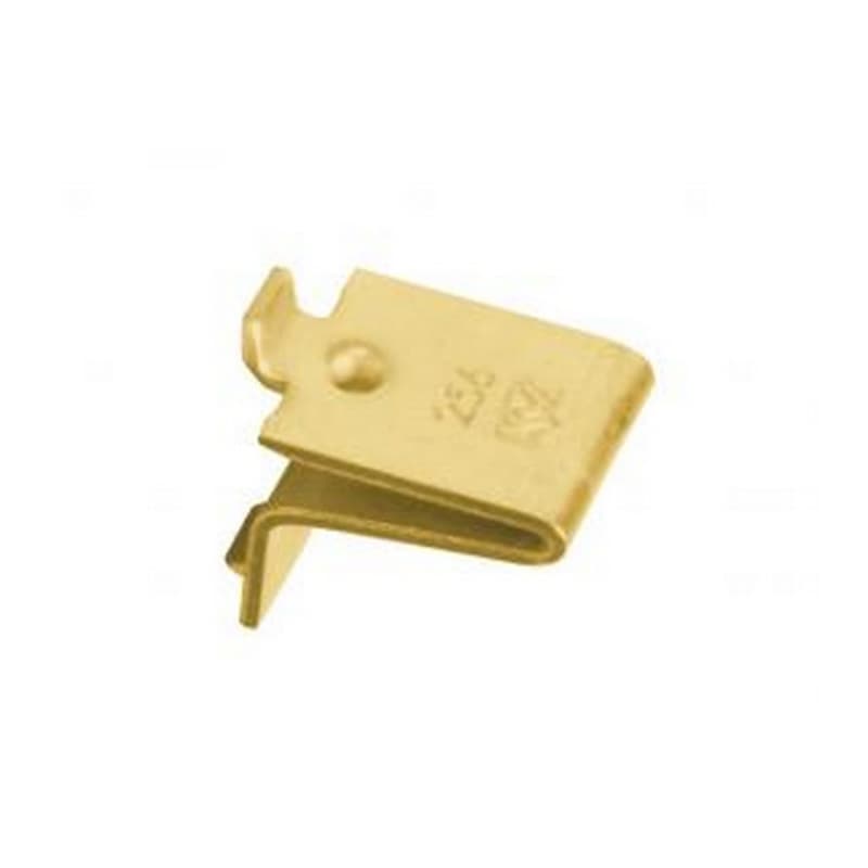 3/4" KV256 Steel Shelf Support Clip, Brass Finish 1000/Box