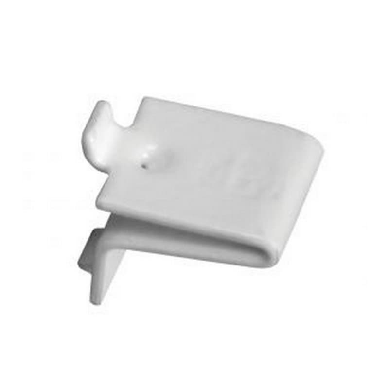 3/4" KV256 Steel Shelf Support Clip, White Finish 100/Box